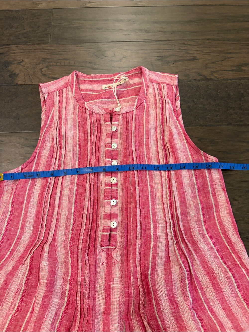 New With Tags Faherty Isha Dress Sz S in Granita Stripe - Picture 8 of 10